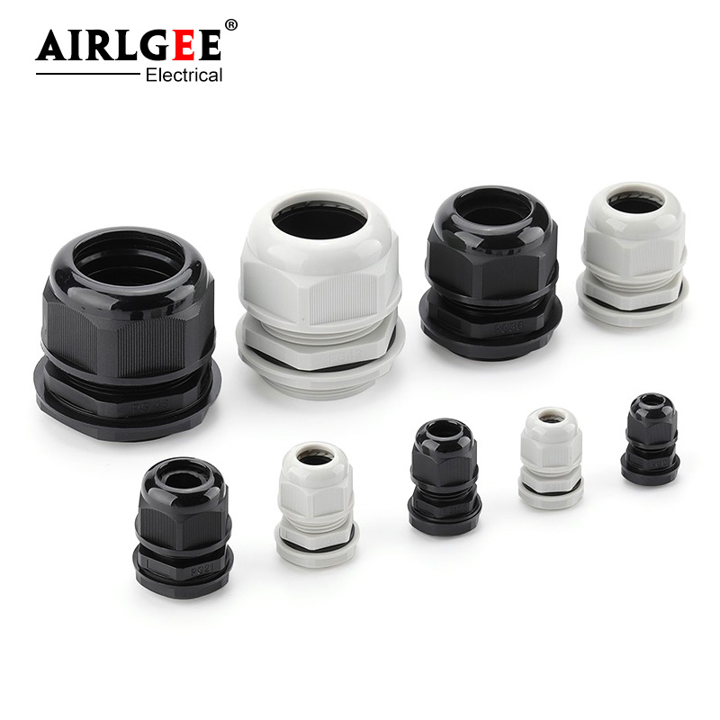Cable Gland Waterproof - 10 шт. белый черный нейлоновый пластиковый